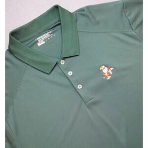 Nike Golf Tour Performance Dri Fit Mens Polo 2XL Green Shirt Grumpy Dwarf Disney